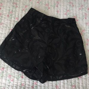 Black High waisted shorts